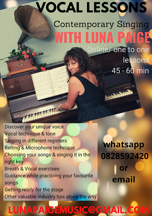 Luna Paige Vocal Lessons PNG Poster SMALL